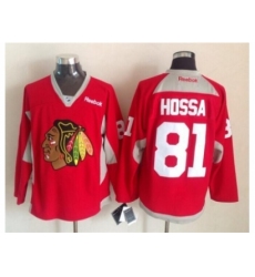NHL Chicago Blackhawks #81 Marian Hossa red jerseys New
