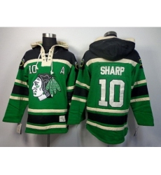 NHL Jerseys Chicago Blackhawks #10 Sharp green[pullover hooded sweatshirt]