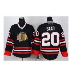 NHL Jerseys Chicago Blackhawks #20 Saad black