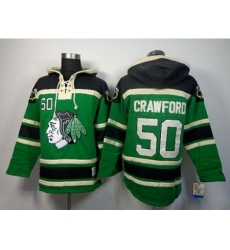 NHL Jerseys Chicago Blackhawks #50 Crawford green[pullover hooded sweatshirt]