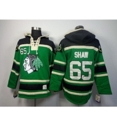 NHL Jerseys Chicago Blackhawks #65 Shaw green[pullover hooded sweatshirt]
