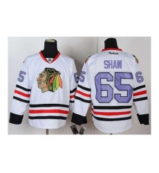 NHL Jerseys Chicago Blackhawks #65 Shaw white[number purple]
