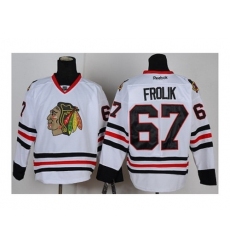 NHL Jerseys Chicago Blackhawks #67 Frolik White Jerseys
