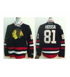 NHL Jerseys Chicago Blackhawks #81 Hossa black[2014 new stadium]