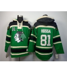 NHL Jerseys Chicago Blackhawks #81 Hossa green[pullover hooded sweatshirt]