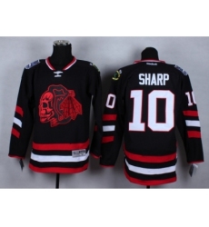 NHL chicago blackhawks #10 Patrick Sharp Stitched black jerseys[2014 new stadium]