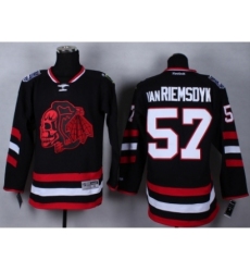 NHL chicago blackhawks #57 vanriemsdyk black Stitched jersey[2014 new stadium]