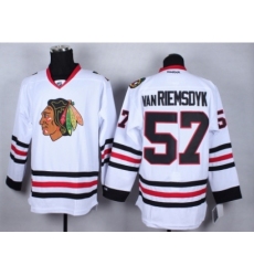 NHL chicago blackhawks #57 vanriemsdyk white jerseys[2014 new]