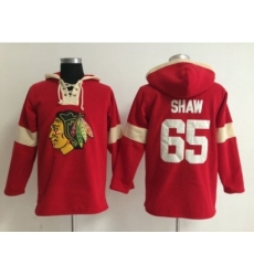 NHL chicago blackhawks #65 shaw red jerseys[pullover hooded sweatshirt]