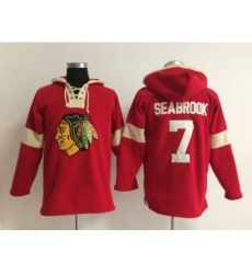 NHL chicago blackhawks #7 seabrook red jerseys[pullover hooded sweatshirt]