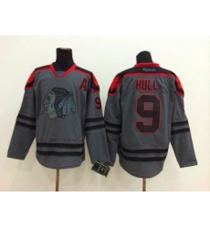 NHL chicago blackhawks #9 Bobby Hull Charcoal Cross Check Jerseys