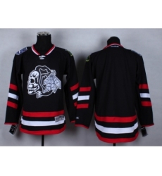 NHL chicago blackhawks blank Stitched black jerseys[2014 new]