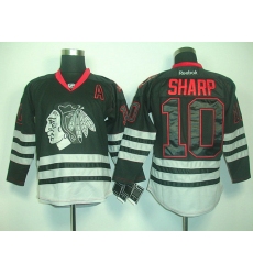 nhl jerseys  Chicago Blackhawks 10 SHARP black Ice