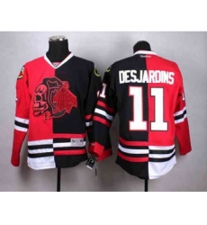 nhl jerseys chicago blackhawks #11 desjardins black-red-1[split][the skeleton head][desjardins]