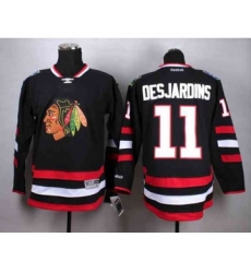nhl jerseys chicago blackhawks #11 desjardins black[2014 Stadium Series][desjardins]