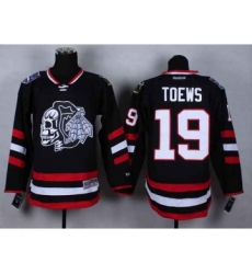 nhl jerseys chicago blackhawks #19 toews black-1[2014 Stadium Series][the skeleton head]