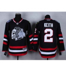 nhl jerseys chicago blackhawks #2 keith black-1[2014 new stadium][the skeleton head]