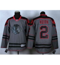nhl jerseys chicago blackhawks #2 keith grey