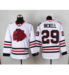 nhl jerseys chicago blackhawks #29 bickell white[the skeleton head]
