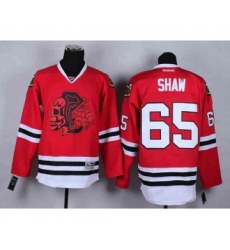 nhl jerseys chicago blackhawks #65 shaw red[the skeleton head]
