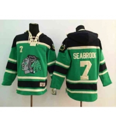 nhl jerseys chicago blackhawks #7 seabrook green[pullover hooded sweatshirt]