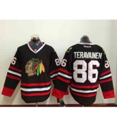 nhl jerseys chicago blackhawks #86 teravainen black