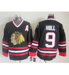 nhl jerseys chicago blackhawks 9 hull black[patch A]
