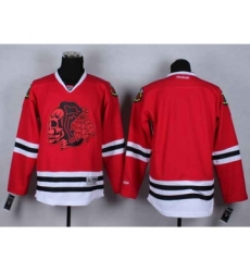 nhl jerseys chicago blackhawks blank red[the skeleton head]