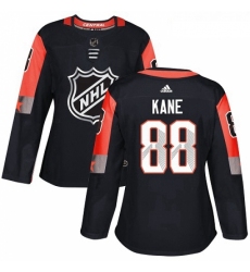 Womens Adidas Chicago Blackhawks 88 Patrick Kane Authentic Black 2018 All Star Central Division NHL Jersey 