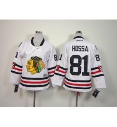 NHL Youth chicago blackhawks #81 Marian Hossa white jerseys(2015 new classic)