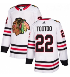Youth Adidas Chicago Blackhawks 22 Jordin Tootoo Authentic White Away NHL Jersey 