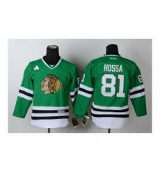 Youth nhl jerseys chicago blackhawks #81 hossa green