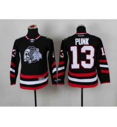 youth nhl jerseys chicago blackhawks #13 punk black-1[2014 Stadium Series][the skeleton head][punk]