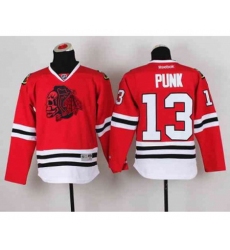 youth nhl jerseys chicago blackhawks #13 punk red[the skeleton head][punk]