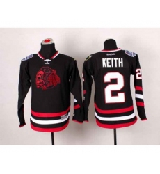 youth nhl jerseys chicago blackhawks #2 keith black[2014 new stadium][the skeleton head]