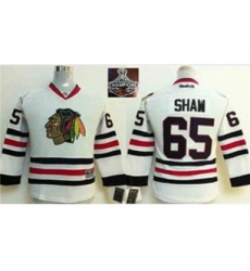 youth nhl jerseys chicago blackhawks #65 shaw white[2015 Stanley cup champions]