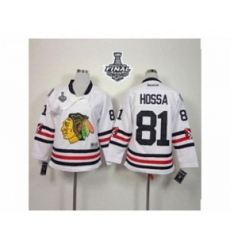 youth nhl jerseys chicago blackhawks #81 hossa white[2015 winter classic][2015 stanley cup]