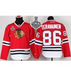 youth nhl jerseys chicago blackhawks #86 teravainen red[2015 stanley cup]