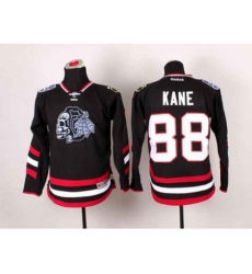 youth nhl jerseys chicago blackhawks #88 kane black[2014 Stadium Series][the skeleton head]
