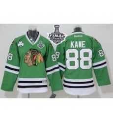 youth nhl jerseys chicago blackhawks #88 kane green-1[2015 stanley cup]