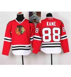 youth nhl jerseys chicago blackhawks #88 kane red[2015 Stanley cup champions]