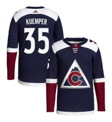 Adidas Colorado Avalanche 35 Darcy Kuemper Navy Alternate Authentic Stitched NHL Jersey