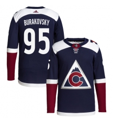 Adidas Colorado Avalanche 95 Andre Burakovsky Navy Alternate Authentic Stitched NHL Jersey95