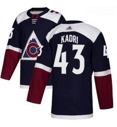 Avalanche #43 Nazem Kadri Navy Alternate Authentic Stitched Hockey Jersey