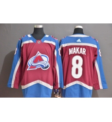 Avalanche 8 Cale Makar Blue Red Adidas Jersey