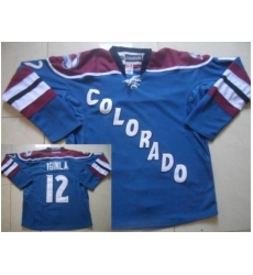 Colorado Avalanche 12 Jarome Iginla Blue NHL Jerseys