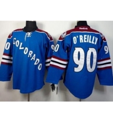 Colorado Avalanche 90 Ryan O'Reilly Blue Stitched NHL Jersey