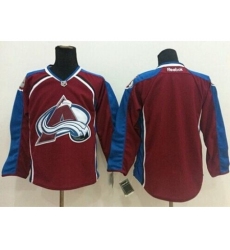 Colorado Avalanche Blank Stitched Red NHL Jersey