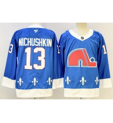 Men Colorado Avalanche 13 Valeri Nichushkin Blue 2025 Stitched With C Patch Hockey Jersey