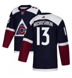 Men Colorado Avalanche #13 Valerie Nichushkin Blue Stitched adidas NHL Jersey